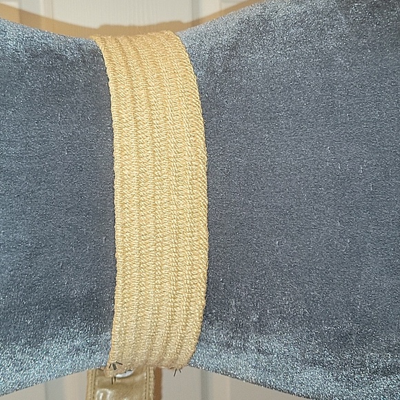 Guess Real Snakeskin Big Buckle Stretch Belt - Picture 5 of 11